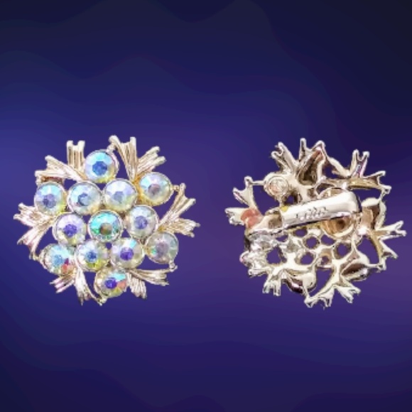 🎉2XH.P. CORO Aurora Borealis Necklace/Earrings Vintage - Picture 3 of 9